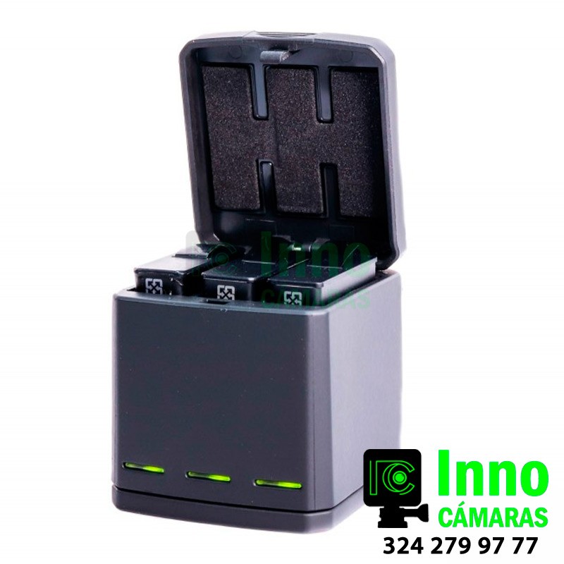 Cargador TELESIN triple para baterias GoPro 5, 6, 7 y 8. en Medellín, Colombia