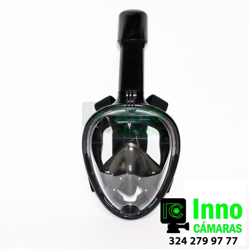Mascara Snorkel de buceo para cámaras deportivas GoPro e Insta360