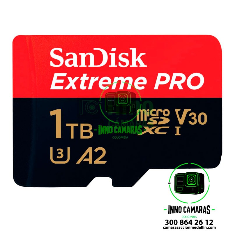 Tarjeta Micro SD 1 TB SanDisk Extreme PRO Colombia Innocamaras Tarjeta Micro SD 1 TB SanDisk Extreme PRO Colombia Innocamaras