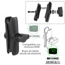 Pinza RAM en aluminio para cámaras insta360 en Moto. disponibles en Colombia
