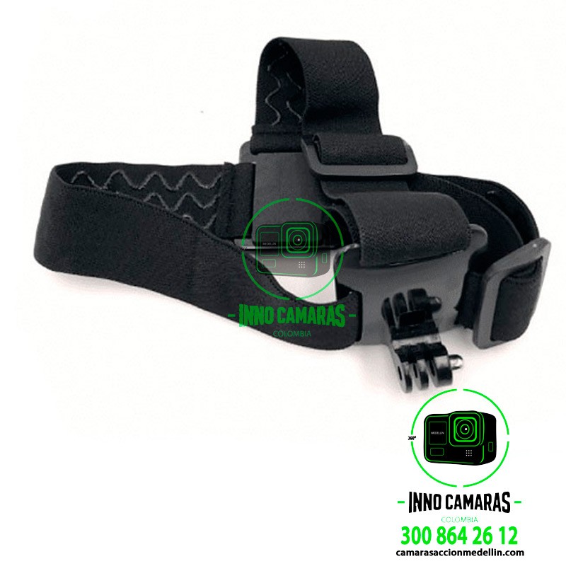 Arnés de cabeza para cámaras deportivas GoPro e Insta360 Medellin InnoCamaras