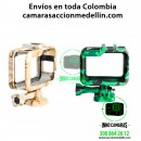 Frame Marco para GoPro Hero 8 modelo verde y color café tierra. Aptos para Cámara GoPro 8 Camuflados.