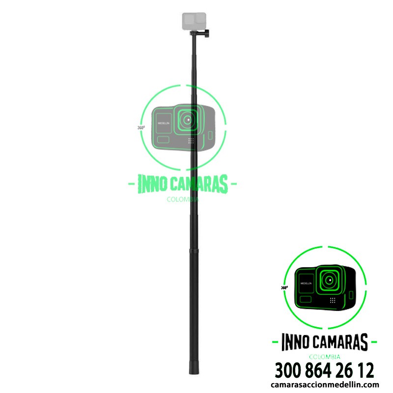 Palo Selfie Monopod Telesin 3 metros para cámaras insta360 Hecho en Fibra de Carbono